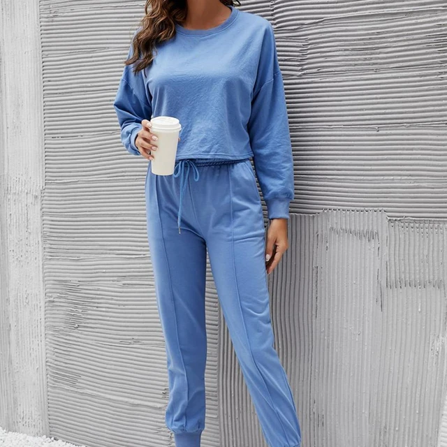 2023 Two piece women sweatpants and hoodie set Gray red black blue  sweatsuits for women Casual tracksuit suit women set