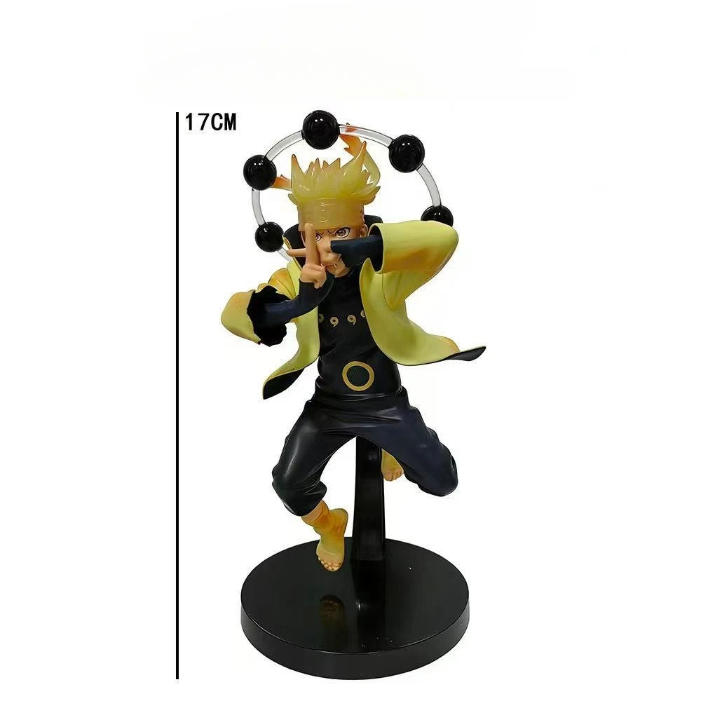18cm Naruto Anime Combat Version Action Figure Collection - Uzumaki Naruto, Hatake Kakashi, Gaara Ornaments and Toys