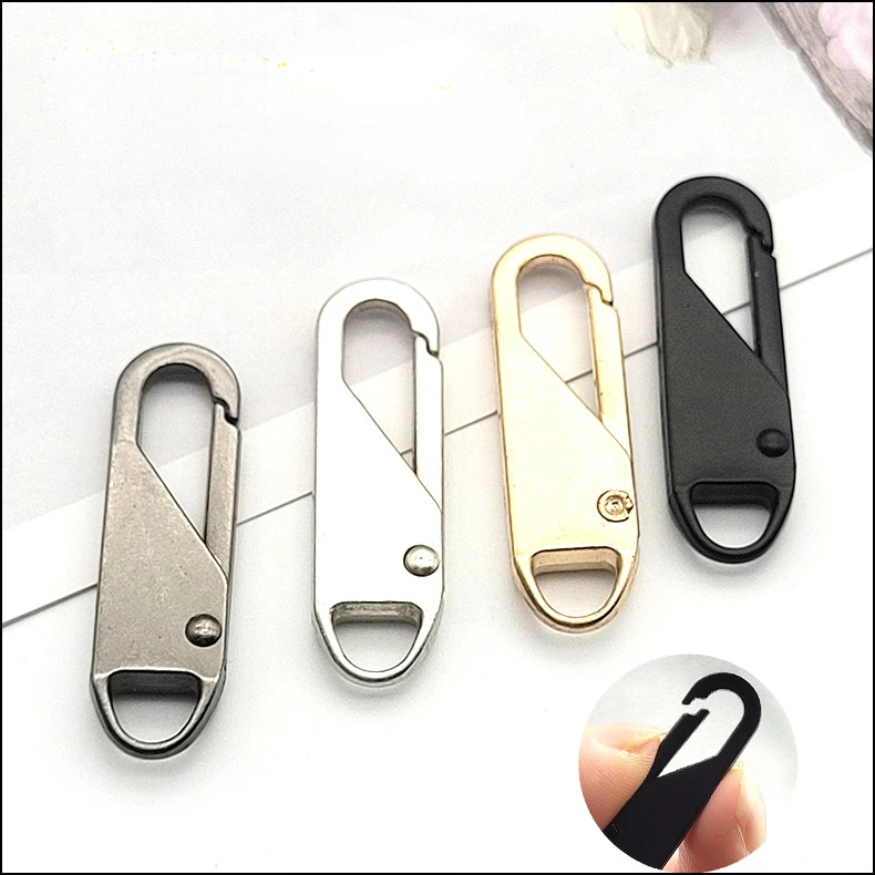 Replacement Zipper Slider Metal Zipper Pull Repair For Broken Buckle Head Zip Ends Bag Suitcase DIY Sewing Craft zipper repair kit zipper pullers zipper sliders zipper heads