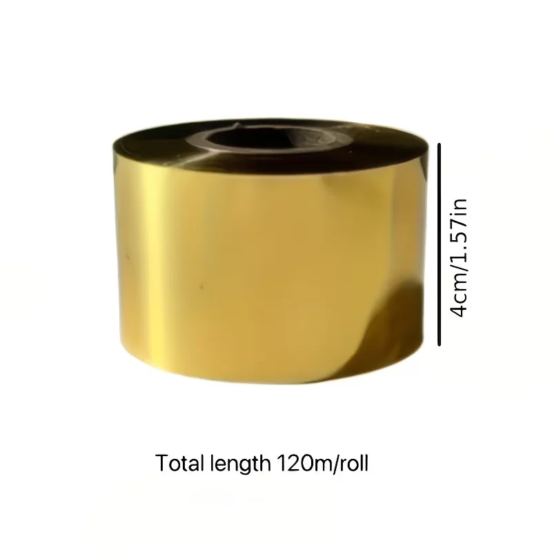 Hot Stamping Foil Paper - 4cm x 120m for Leather, Fabric, and Decorative Projects