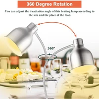 DW1 Food Heat Lamp Commercial Food Warmer Lamp Food Service Restaurant Retractable Heat Lamp Heating Lamp for Food Warming 2