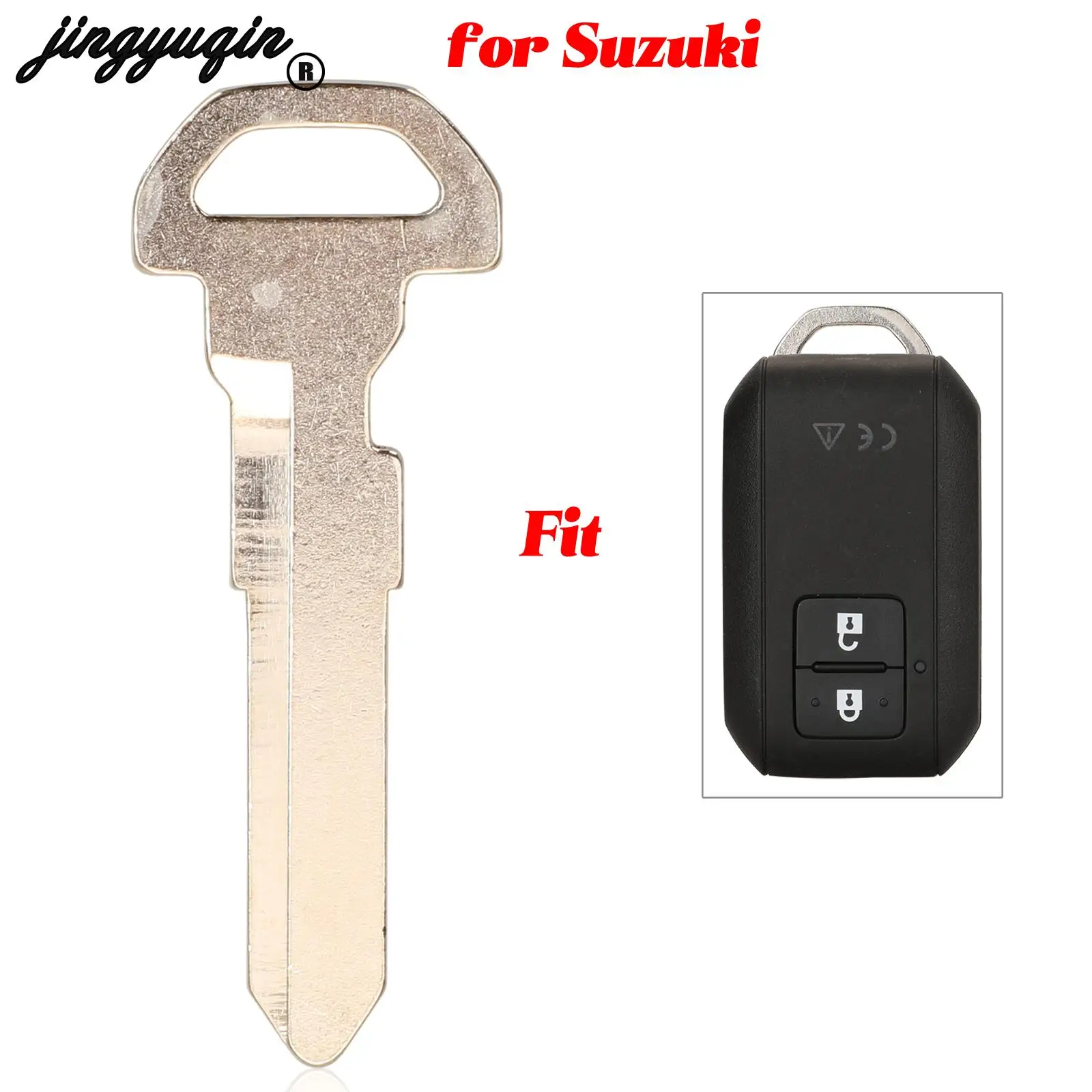 Jingyuqin Per Suzuki Swift 2017 Fob Smart Remote Control Car Key Blank Uncut Blade Sostituzione