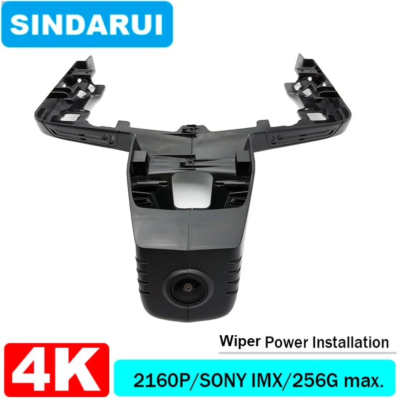 4K HD 2160P Plug and Play Installation Car DVR Wifi Dashcam Dual Lens ...
