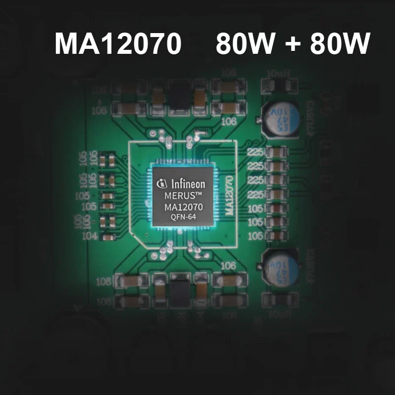 S.M.S.L Amplificateur numérique HiFi SA300, Puce MA12070 d'Infineon 80
