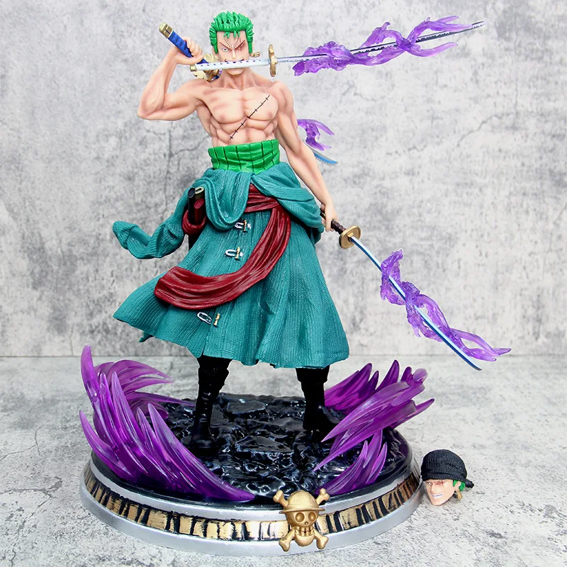 

35cm One Piece Roronoa Zoro Action Figure Toys Anime Figuras Manga Figurine GK Statue Collection Model Gift for Kids Ornaments