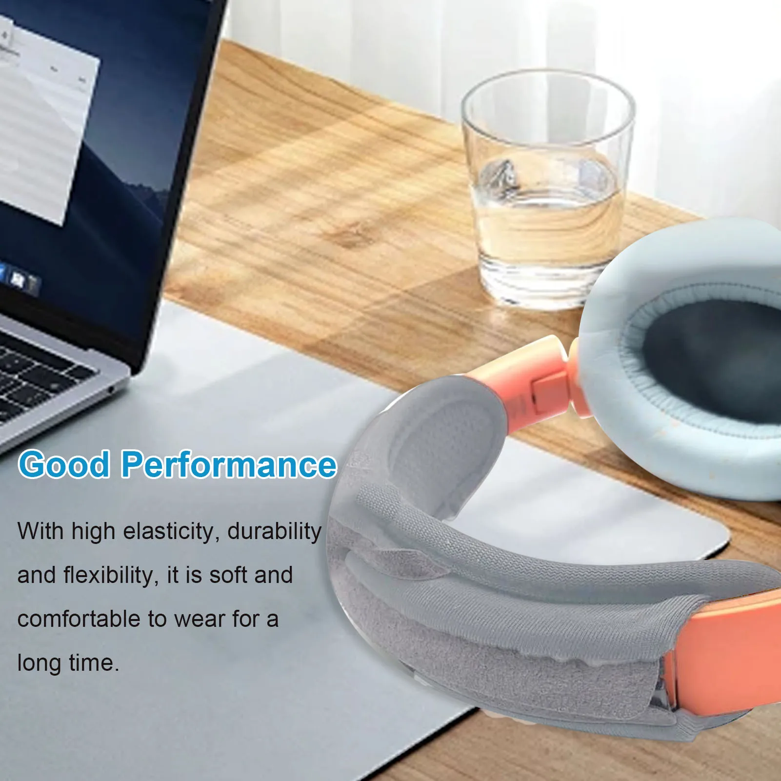 Headphone Headband Protector Headphone Headband Cover Fit for QC45 QC35 QC25 High Elasticity Headphone Headband Protective Cover