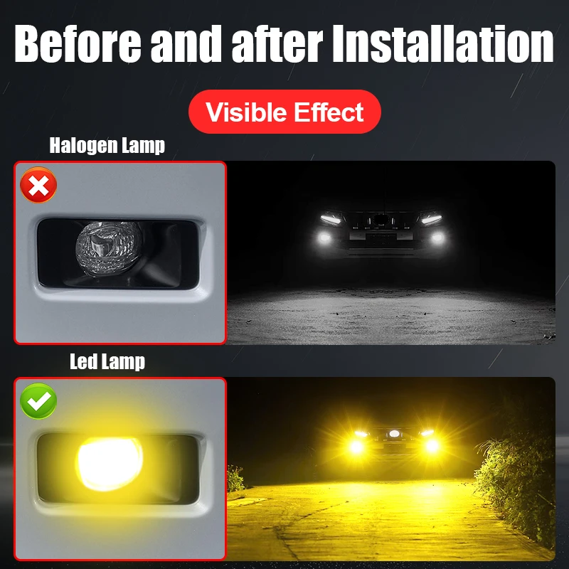 2024 2025 2026 토요타 랜드크루저 프라도 For Toyota Land Cruiser Prado LC250 250 전면 듀얼 컬러 안개등 어셈블리 고휘도 외부 조명 액세서리