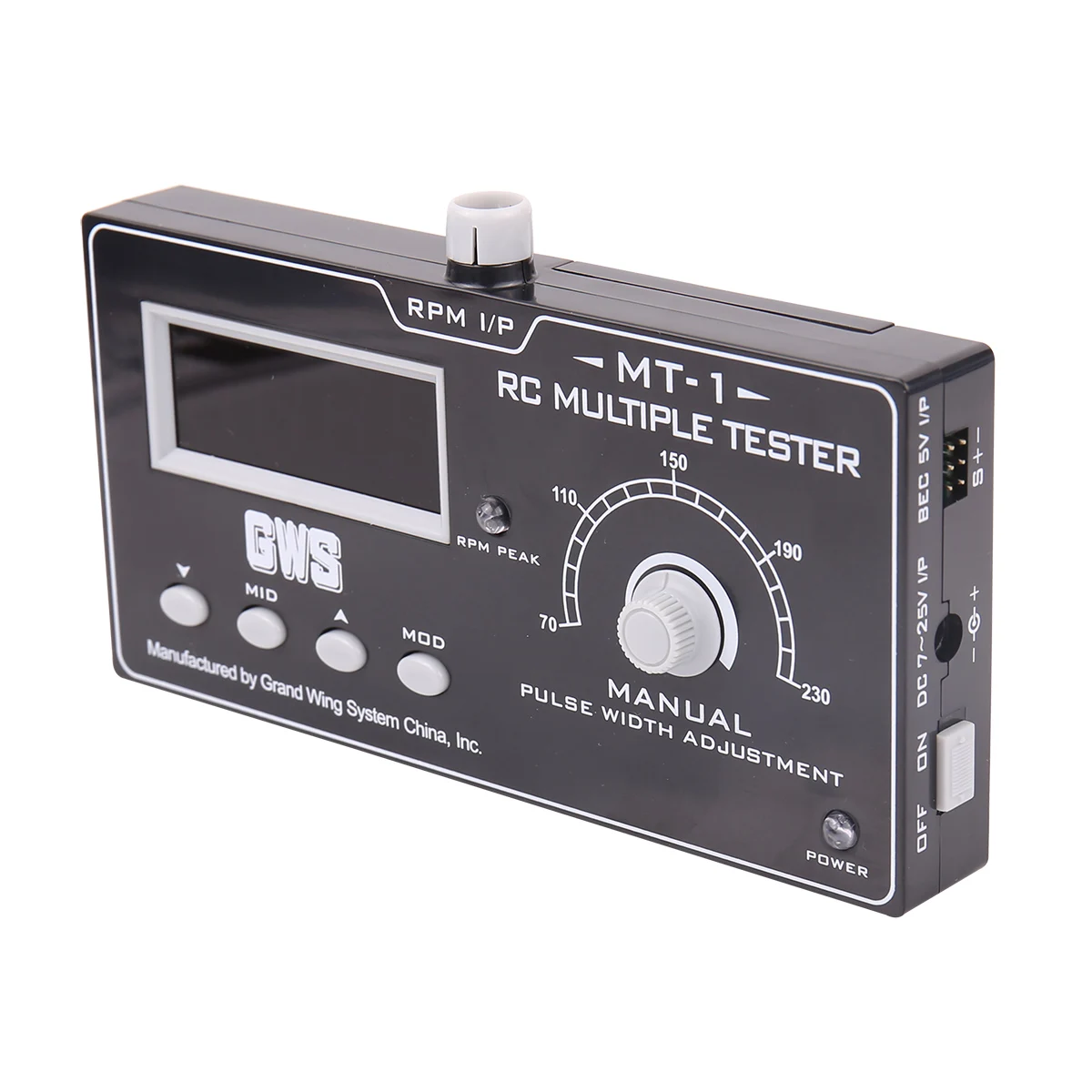 

GWS MT-01 High End Model Multiple Tester Servo Tester ESC Tester Transmitter Receiver Tester Propeller Speed Tester