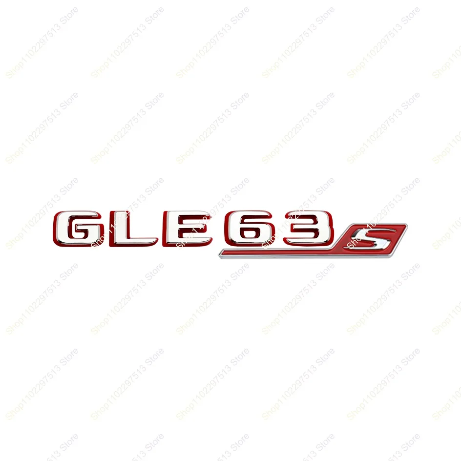 2024 새로운 스타일 문자 숫자 GLE43 GLE53 GLE63 GLE63S V8 Biturbo 4matic + 엠블럼 W166 W167 자동차 트렁크 스티커