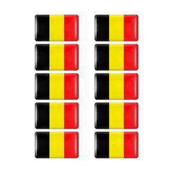 10pcs Epoxy Flag Car Stickers Set (Belgium)