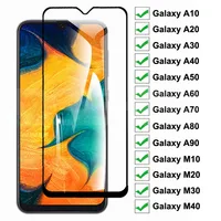 9D Schutz Glas auf die Für Samsung Galaxy A10 A30 A40 A50 A60 Screen Protector Für Samsung A70 A80 A90 glas M10 M20 M30 M40