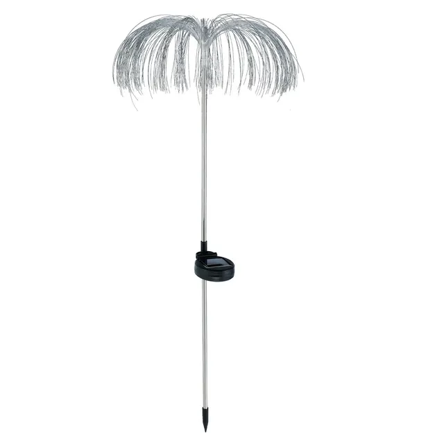 Lampada solare esterna Jellyfish Light, lampada a fibra ottica che cambia colore, IP65, luce LED a fibra alimentata a energia solare, decorazione da giardino_voghion.com