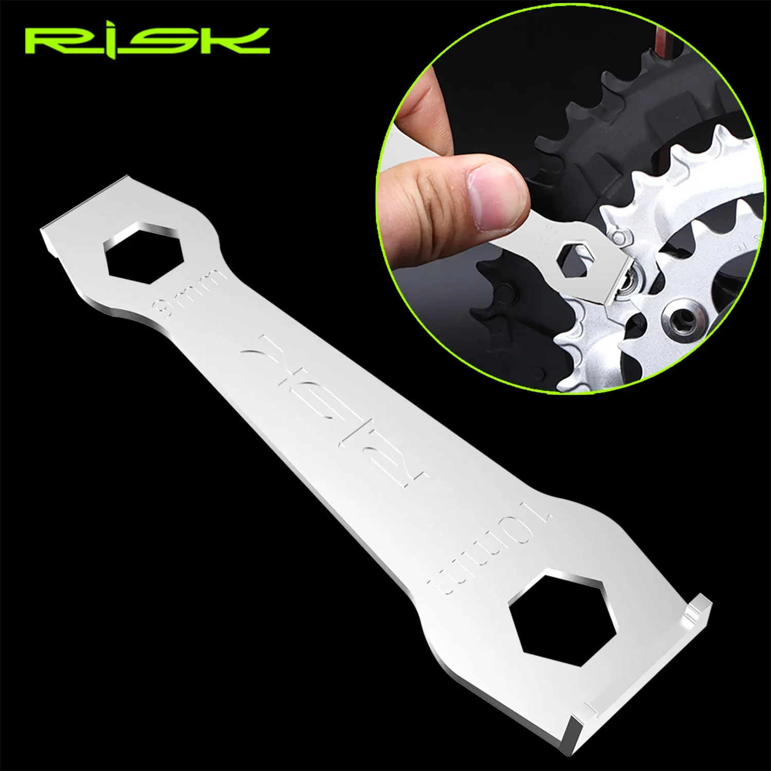 

RISK Bicycle Chain Ring Bolts Wrench Chain Wheel Chainring Install Wrench Crankset Bolt Fixed Repair Tool Disassembly Spanner