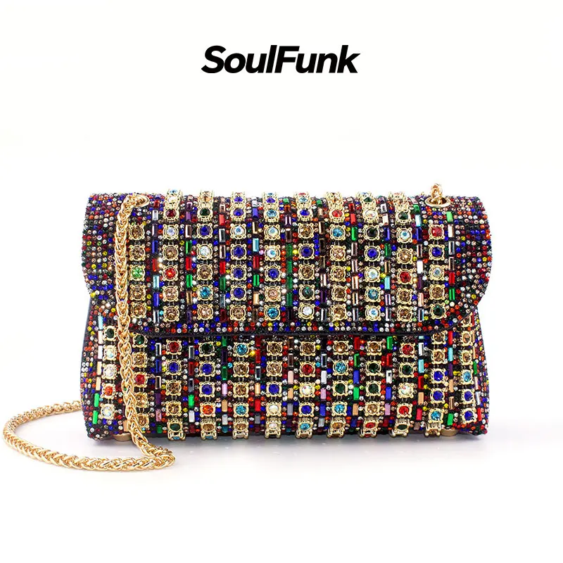 Glitter Bling,Shiny Glamorous,Elegant Glitter/Bling Stylish Luxury Lightweight, Rhinestone Decorated Fashion Evening Bag Dinner