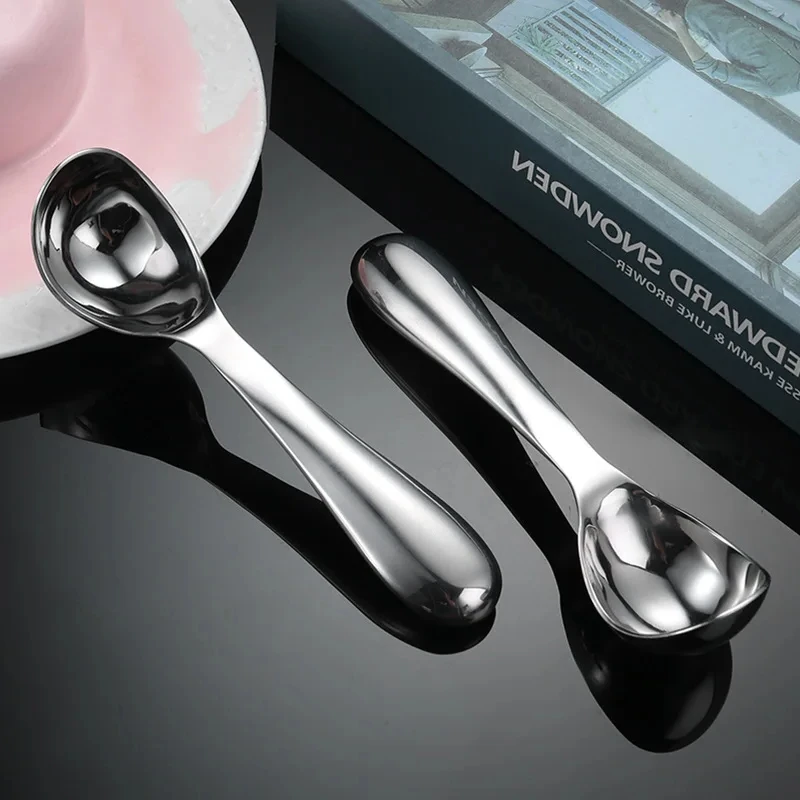 Fruit Watermelon Spoon Multifunctional Ice Cream Scoops Stainless Steel Dual-Purpose Spoon Household Ice Cream Tools Ball Scoop
