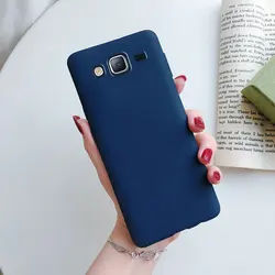 Vibrant Candy Color Silicone Phone Case - Matte Soft TPU Cover - A6 plus 2018 (Navy Blue)