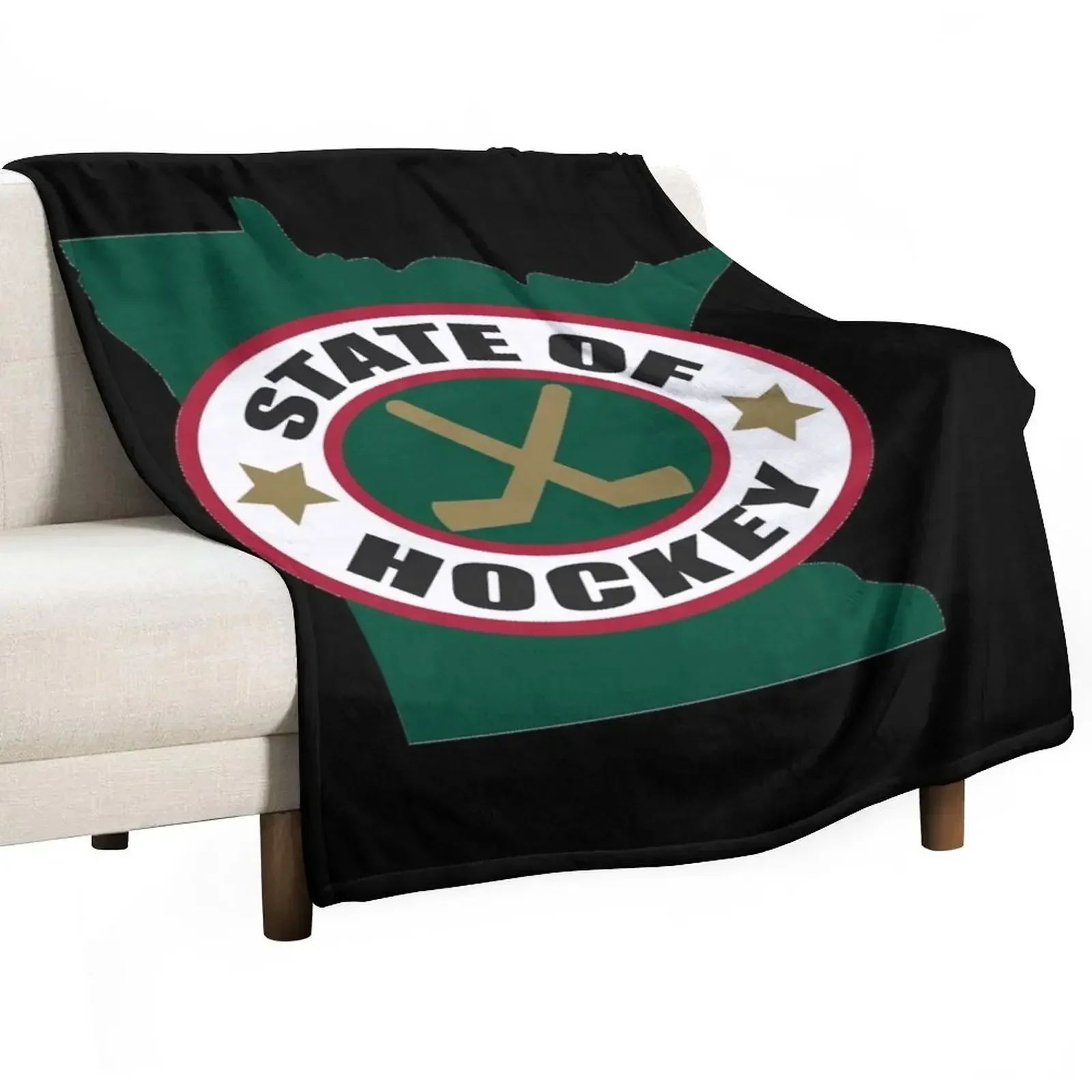 

State of Hockey Throw Blanket Flannels Summer Beddings Bed christmas decoration Blankets