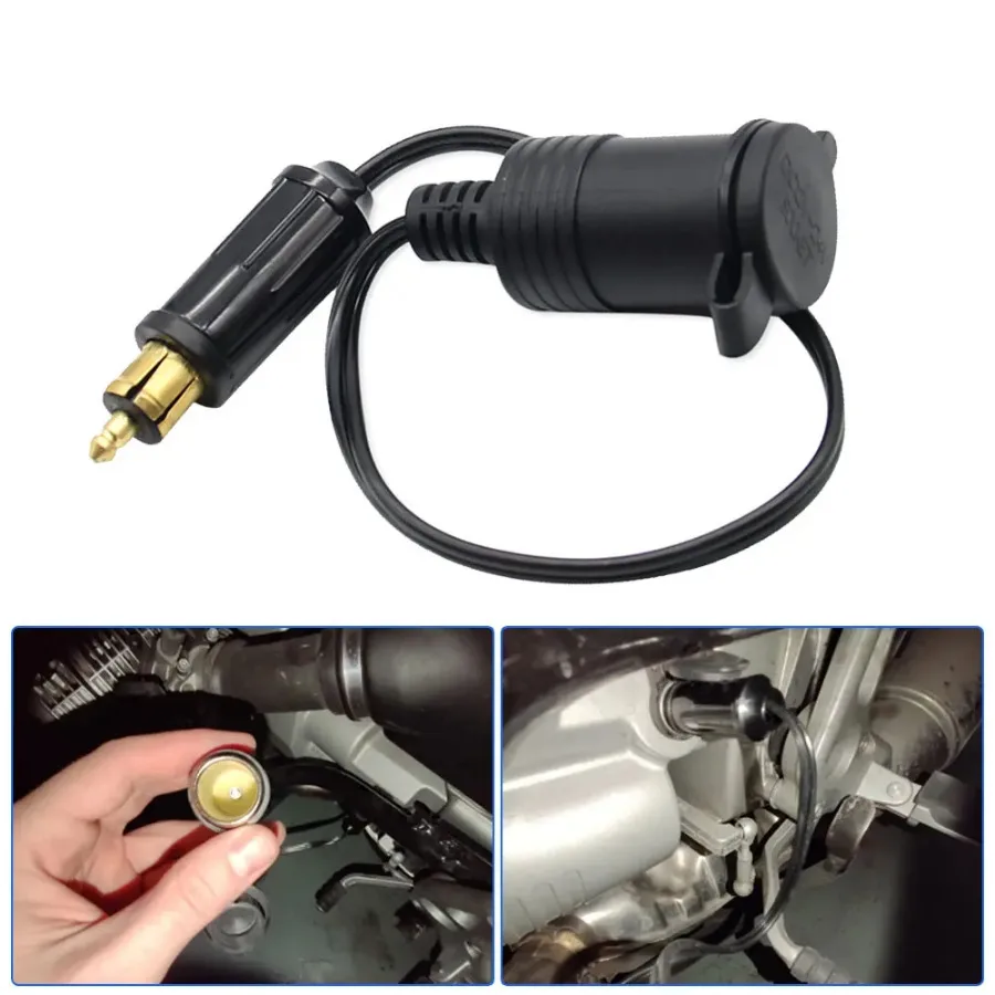 

Car Adapter Power Lead Cable DC 12V 24V EU Plug Cigarette Lighter Motorcycle Charger Socket Outlet Convert for BMW DIN Hella