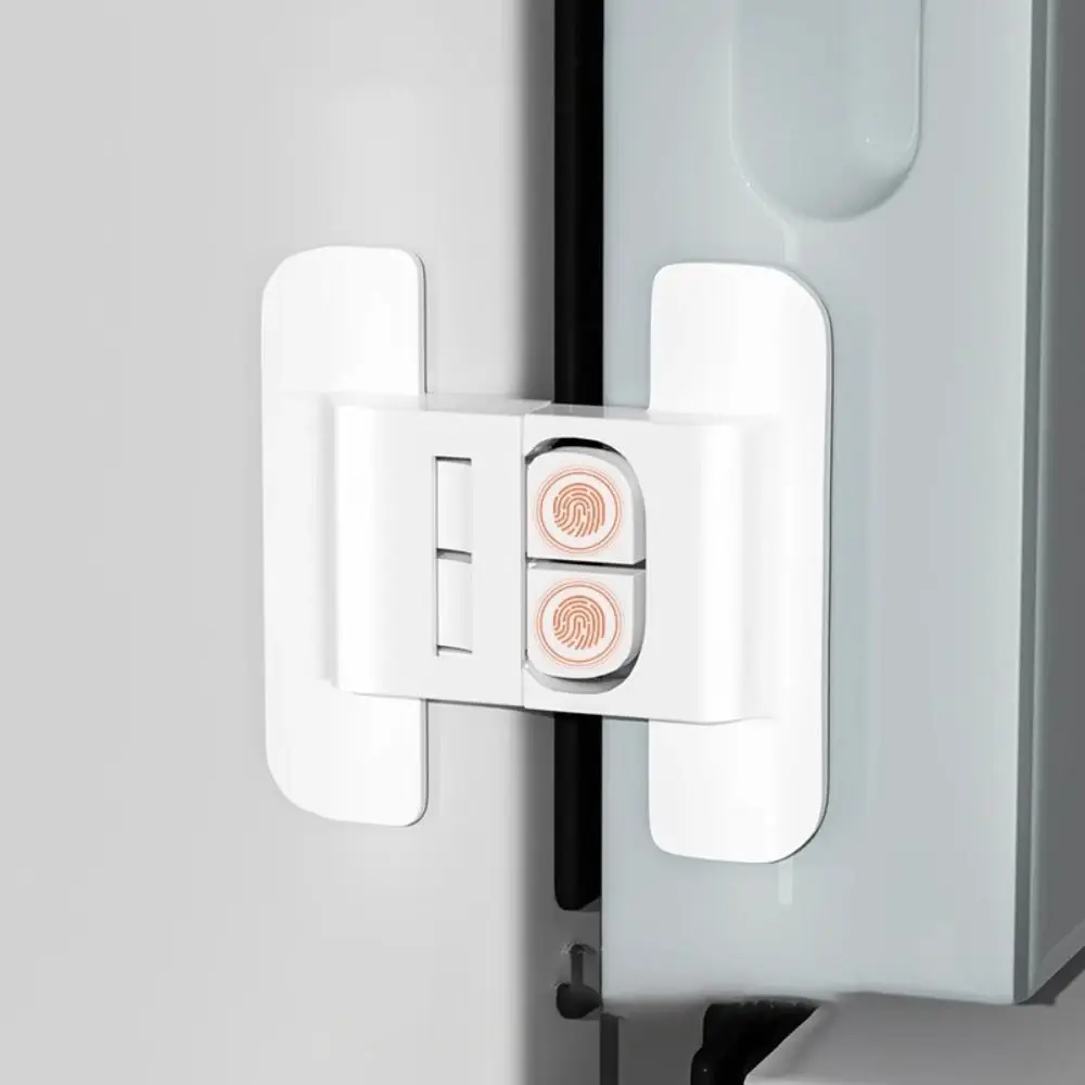 White ABS Safety Lock for Refrigerator Doors