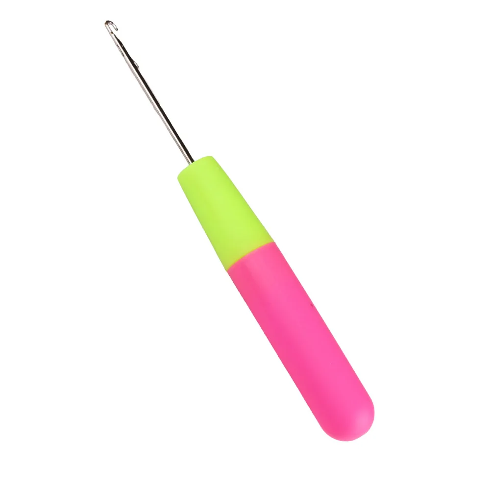 Crochet Hooks 2PCS Latch Crochet Hook Needle Plastic Knitt For Making Jumbo Braiding Dreadlock Hair Tools Weaving Dreadlock Extension