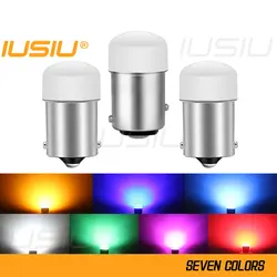 IUSIU 1x 24V 12V Strobe P21W 1157 BA15S BAY15D 1156 P21/5W Flash R5W R10W Car Light Led Bulb S25 Brake Reverse Truck Signal Lamp