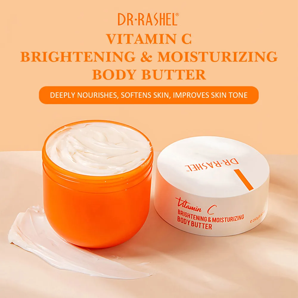 

VC Body Brightening Moisturizing Butter Face Body Scrub Plant Extract Skin Hydrating Cream DR. RASHEL