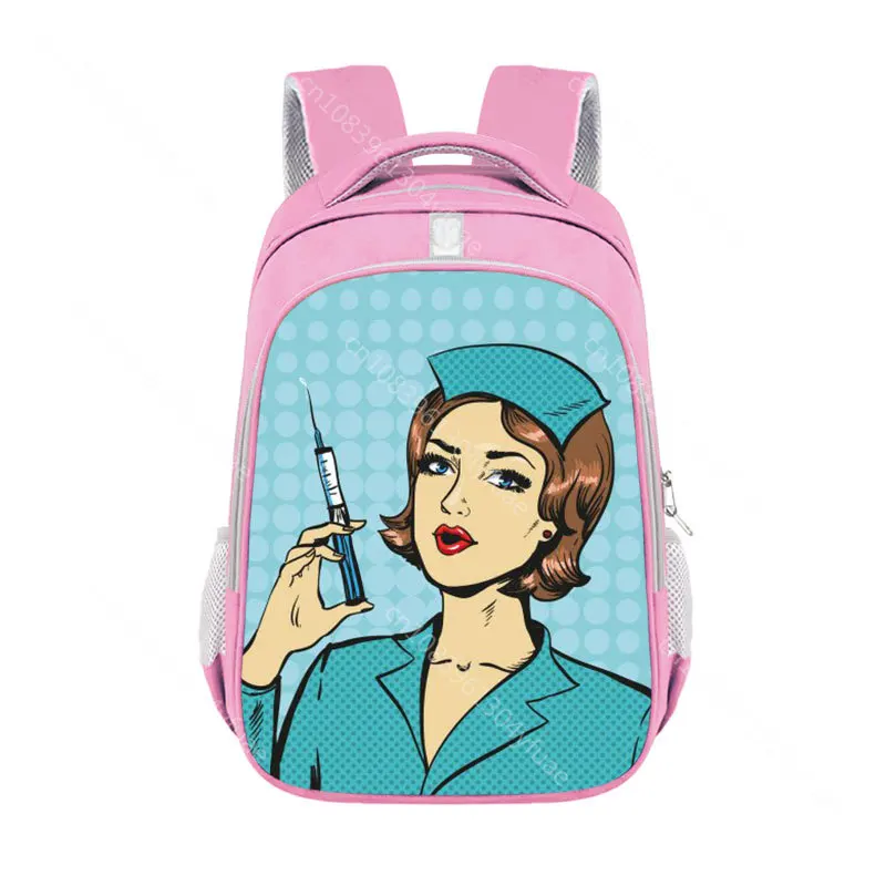 Cartoon Tooth Fairy / Toothbrush Backpack for Teenager Boys Girls  School Bags Thank You Doctor & Nurse  Backpack Bookbag