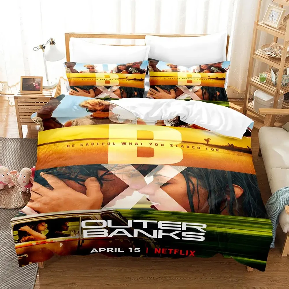 TV Outer Banks Bedding Set Boys Girls Twin Queen Size Duvet Cover Pillowcase Bed Kids Adult Fashion Home Textileextile 2