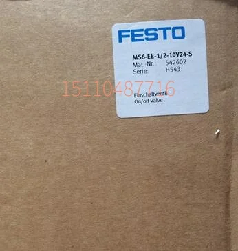 

Festo FESTO Switch Valve MS6-EE-1/2-10V24-S 542602 в наличии