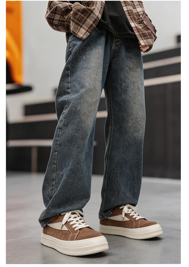 Men's Casual Platform Vulcanised Trainers Comfortable Sneakers_voghion.com