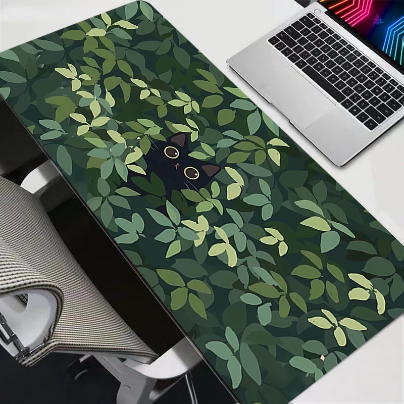 XXL Mousepad Computer Keyboard Pad 90x40 Mouse Mat Gamer Soft Office Carpet Table Mat Desktop Cats In The Grass Pc Mouse Pad 2