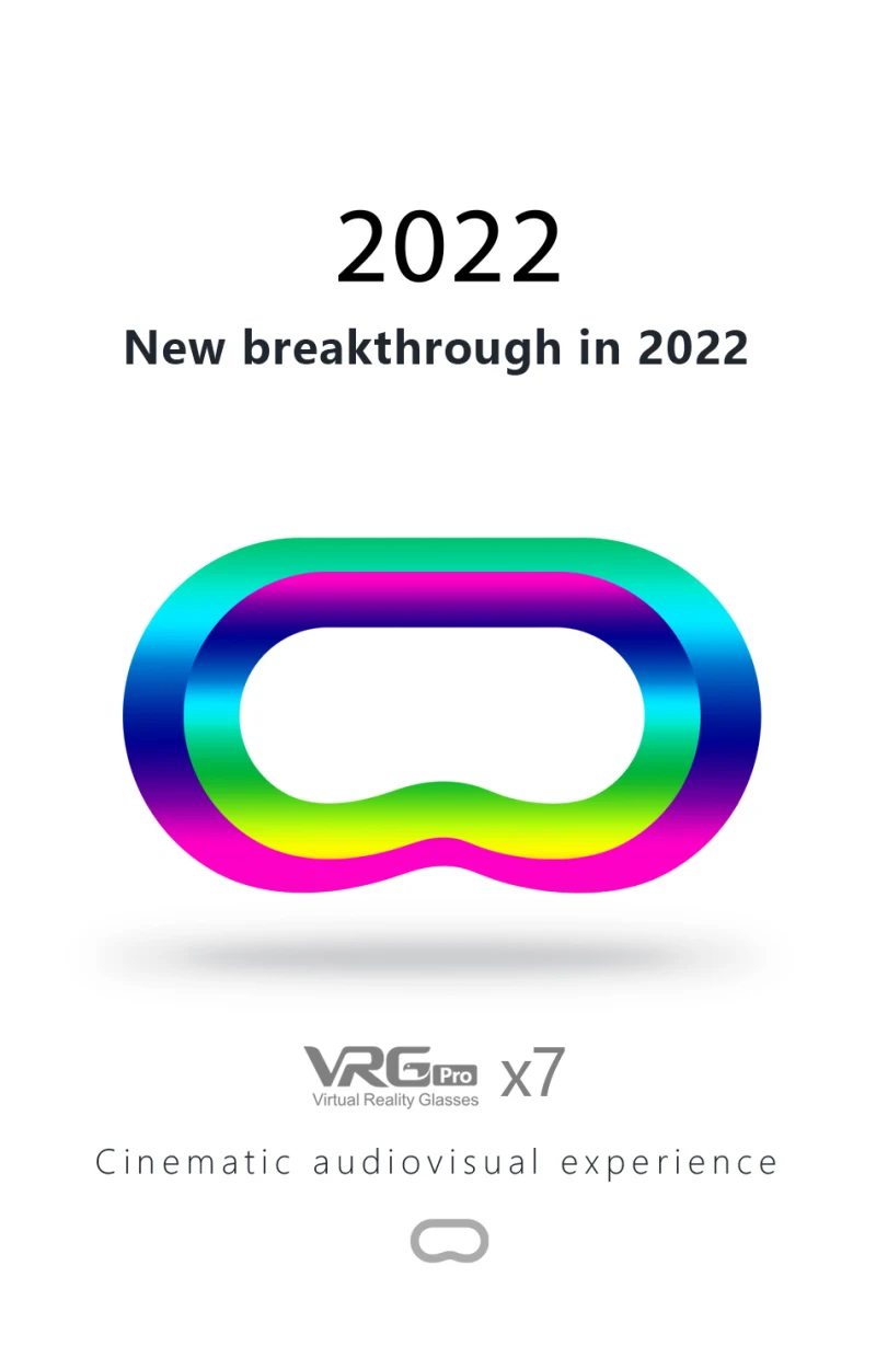 VRGPRO X7 VR Glasses Universal Full Screen Virtual Reality Glasses For Mobile Games 360 HD Movies Compatible With 5-7 Smartphone