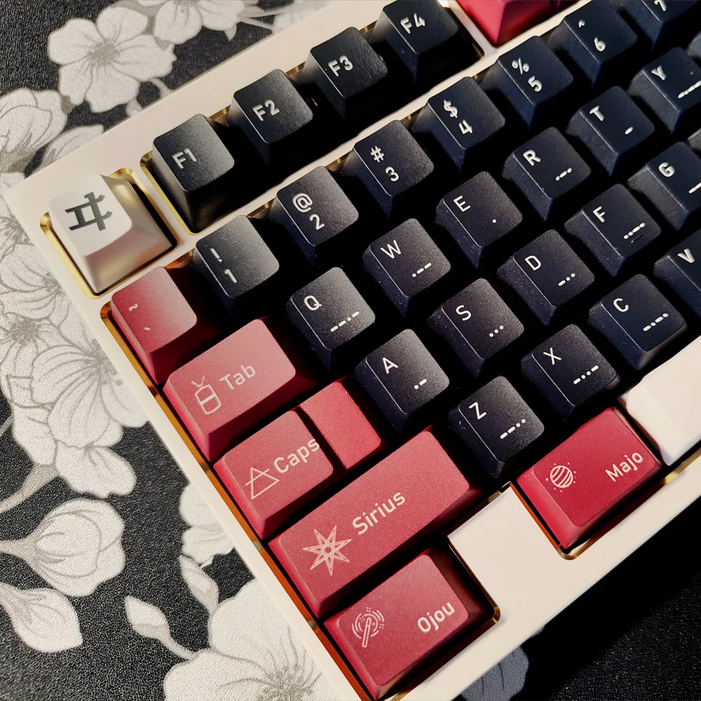 

Mechanical Keyboard Keycaps Different World Emotions Theme 142 Keys Cherry Profile DYE Subbed ISO Enter For MX Switches