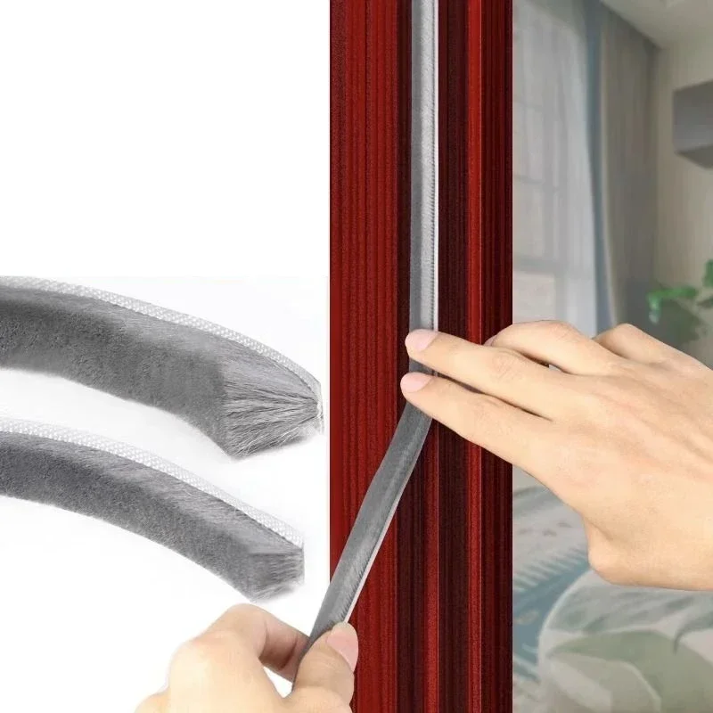 Escova Strip, Porta Weathering Decapagem, Deslizando Wardrobe Tape, Ferramenta Hardware