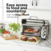 Beach Toaster Oven Air Fryer Combo with Large Capacity, Fits 6 Slices or 12” Pizza, 4 Cooking Functions for Convection, 3