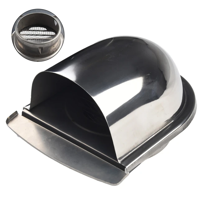 Air Vent Grille Wall Air Vent Cover Stainless Steel Wall Vent Outlet  U-shaped Ducting Ventilation 100mm 150mm - AliExpress