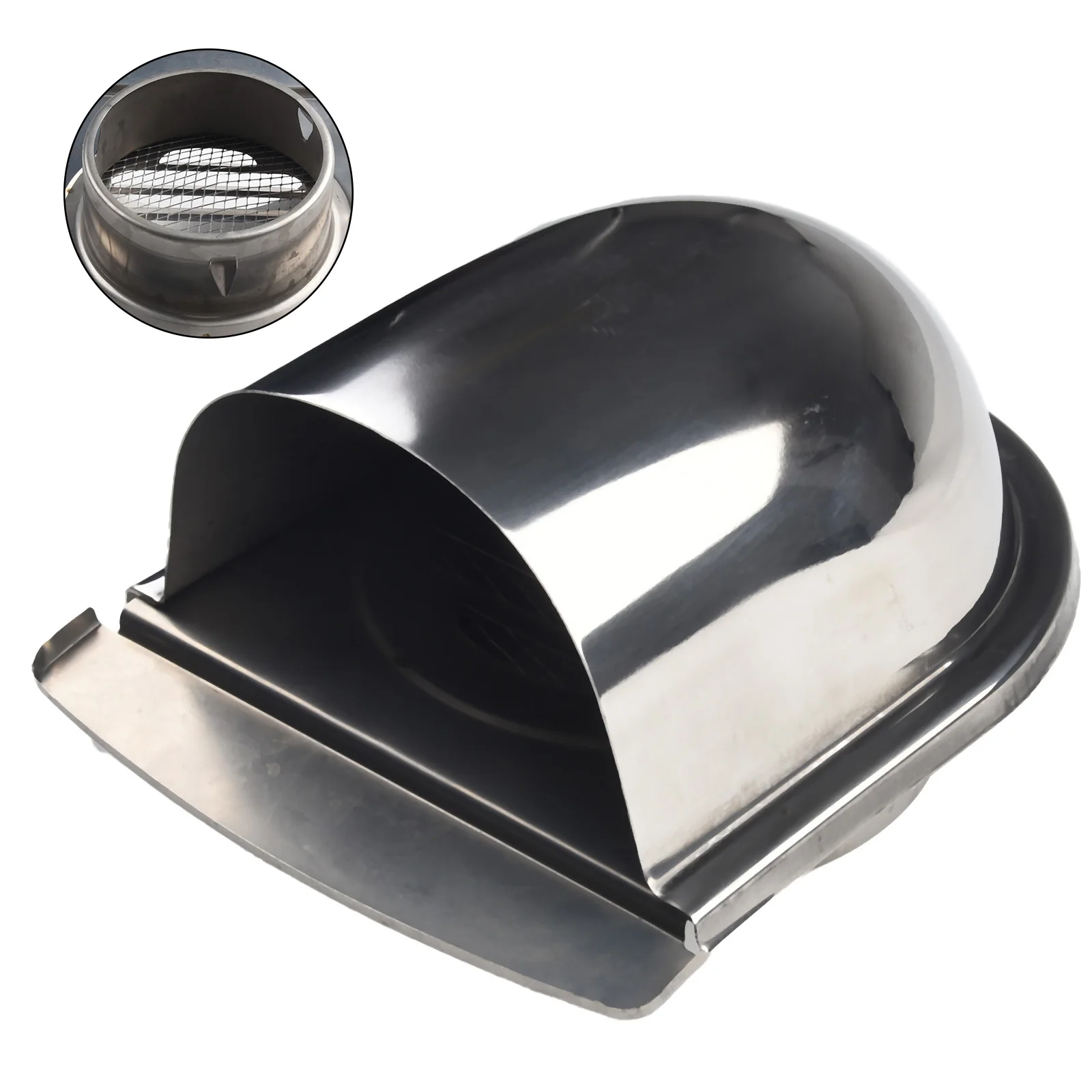 Air Vent Grille Wall Air Vent Cover Stainless Steel Wall Vent Outlet  U-shaped Ducting Ventilation 100mm 150mm - AliExpress