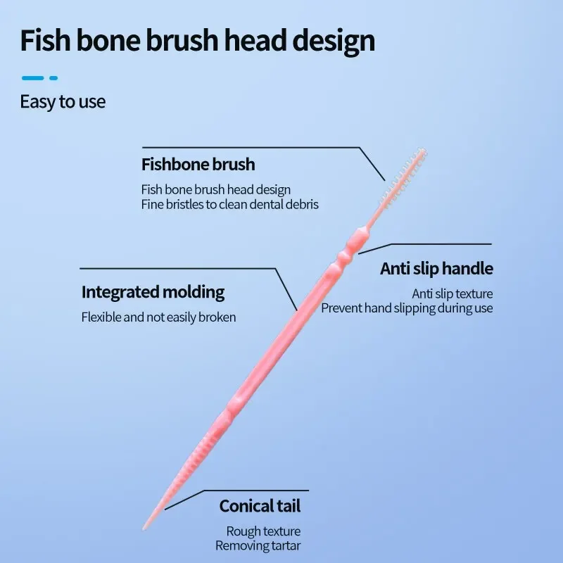 Toothpick Brush Dental Floss Stick Toothpick Disposable Family Box Packed Portable Ultra Fine Pick Double Head High End Personality Creative Fruit Stick 200 Pieces