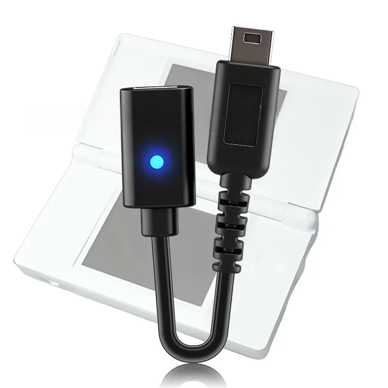 NDSL 게임 콘솔용 0.1m 충전 Type-C 변환 어댑터 케이블 PD 전원선 충전 변환 코드