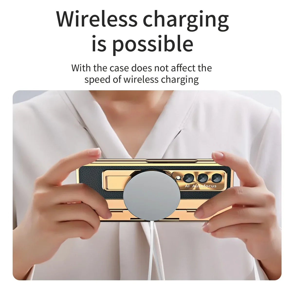 Plating Hard For Samsung Galaxy Z Fold 4 Fold 3 5G Galaxy Z Fold 5 Case Glass Film Screen Hinge Protection ZFold4 Cover