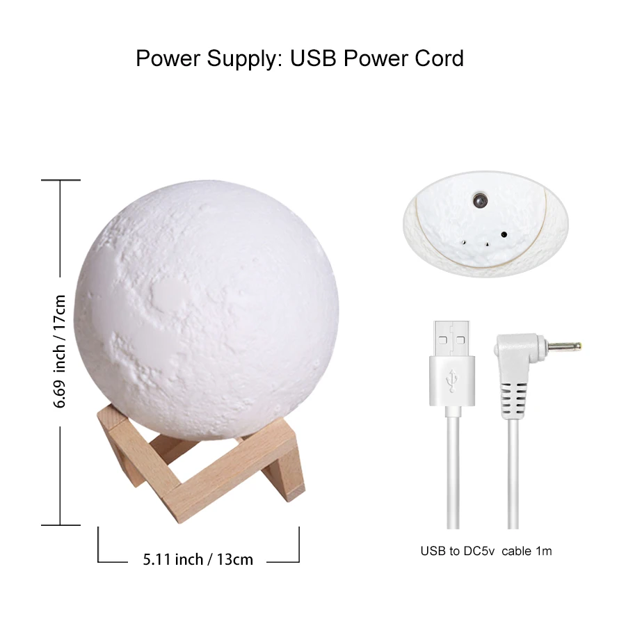 800ml Moon Aroma Diffuser 5