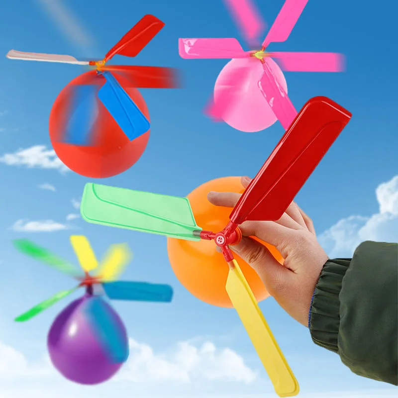 Balloons Balloon Colorful Helicopter Outdoor Toy Sport Toy for Birthday Party Favor Goodie Bag Fillers Easter Basket