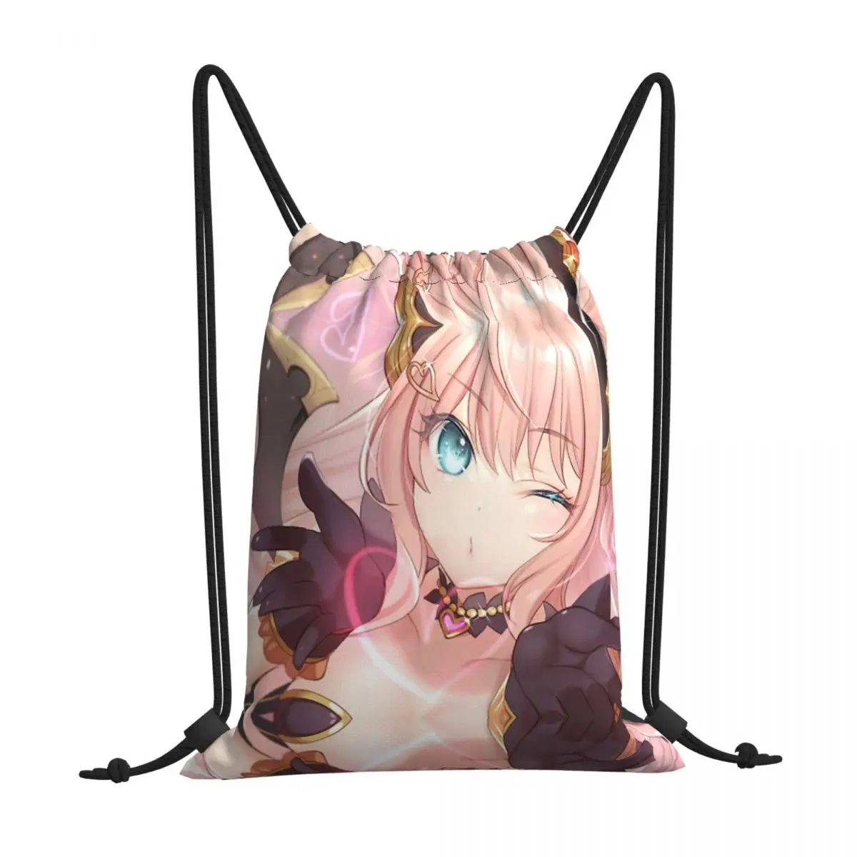 

Suzuna Anime Game Princess Connect Re Dive Portable Shopping Drawstring Bags Riding Gym Shoes Storage Backpacks