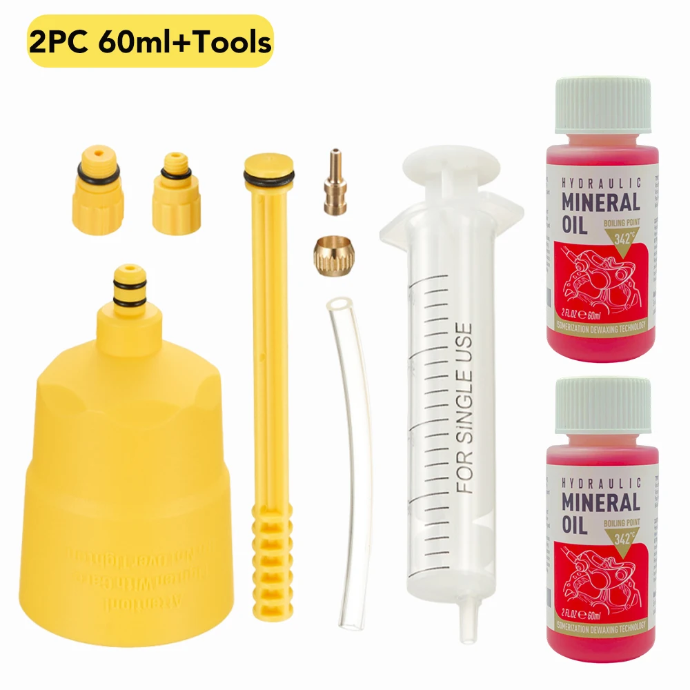 Premium Hydraulic Brake Bleed Kit with Mineral Oil