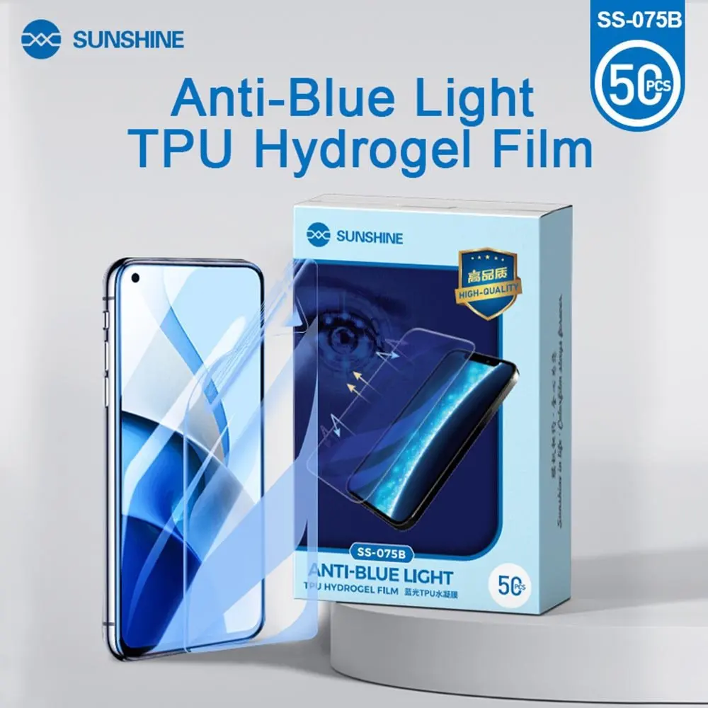 Sunshine HD Anti-peep Matte Hydrogel Film SS-057 Series For SS-890C Film Cutting Machine Front Screen Protectors With Cut Times