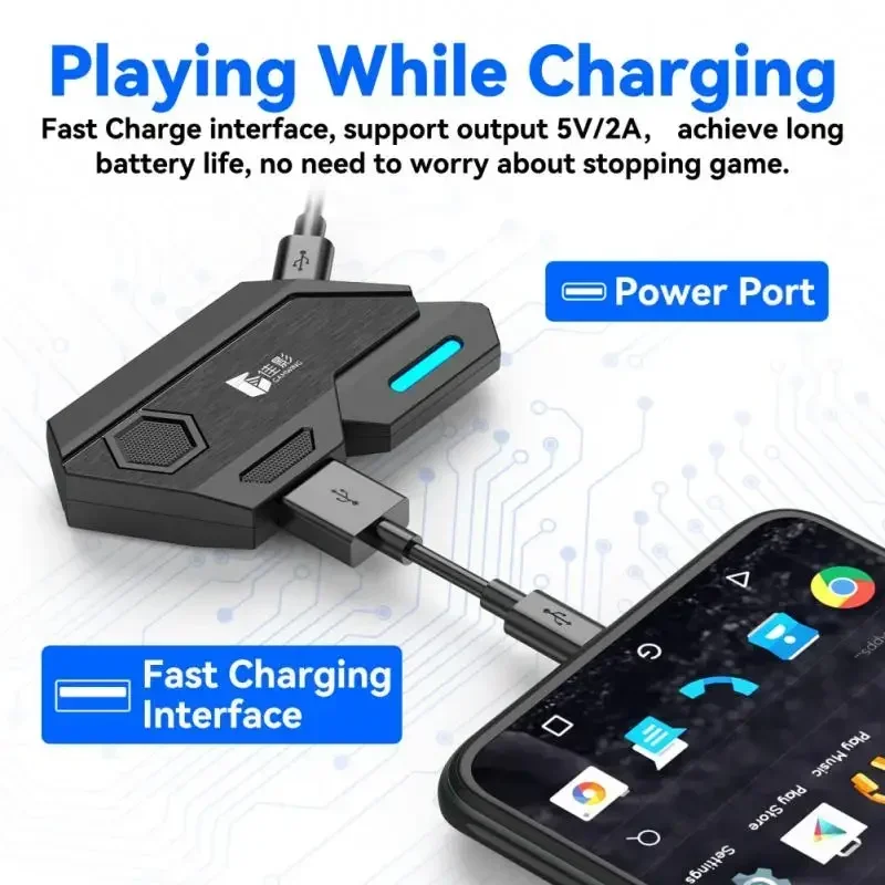 

Профессиональные игровые аксессуары, конвертер мыши и клавиатуры Gamwing Mix SE/Elite, быстрая реакция для мобильных игр Android IOS PUBG