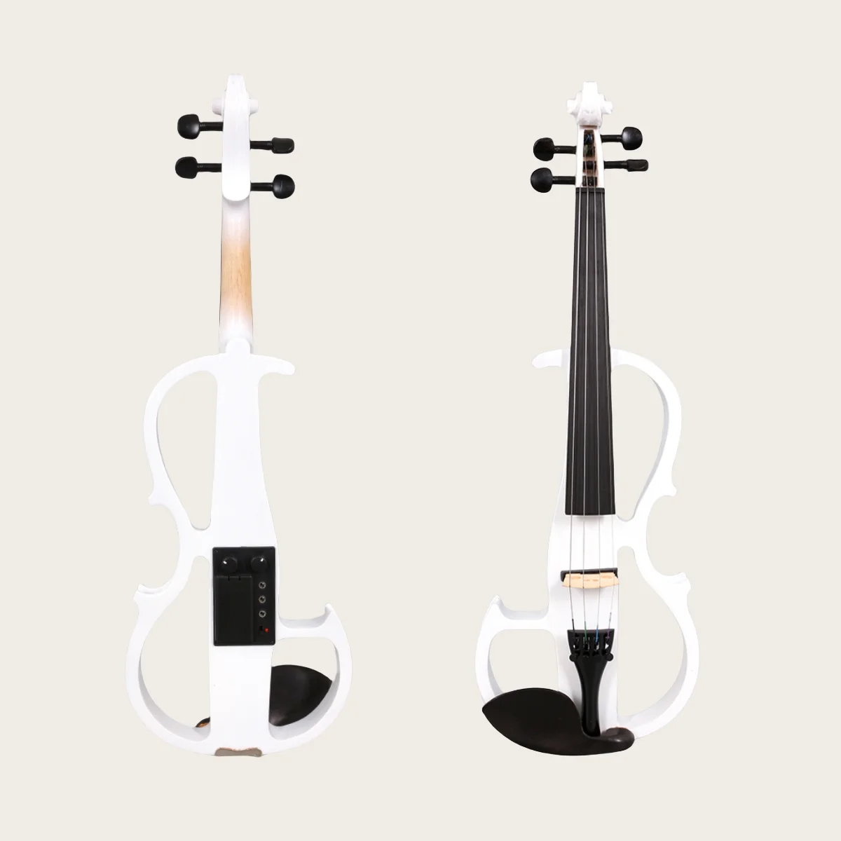 New Electric Viola 16-inch 4 String Ebony Fretboard Solid Wood Body With Bow Case professional Portable Sturdy