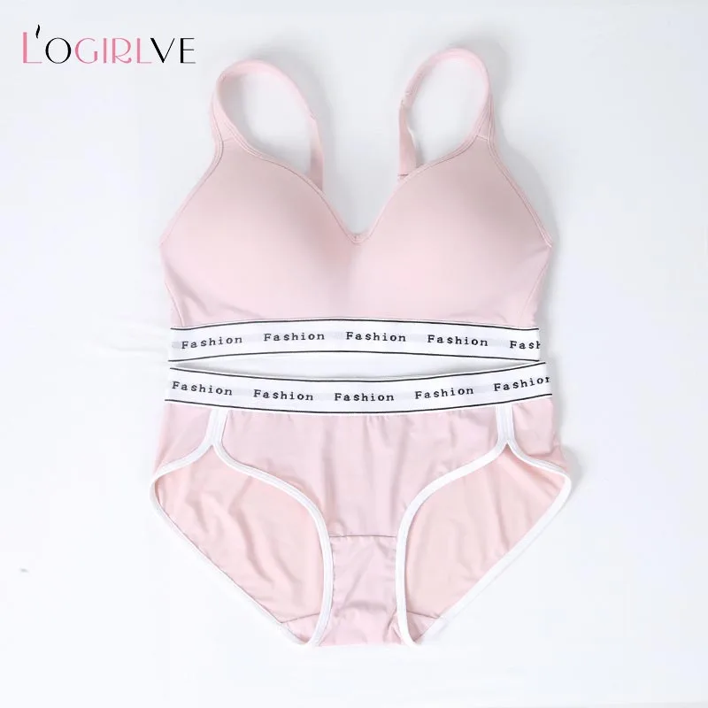 Logirlve French Thin Cup Lingerie Set Lace Bras High Quality Women Underwear Wireless Push Up Brassiere Breathable Bras Panties 6