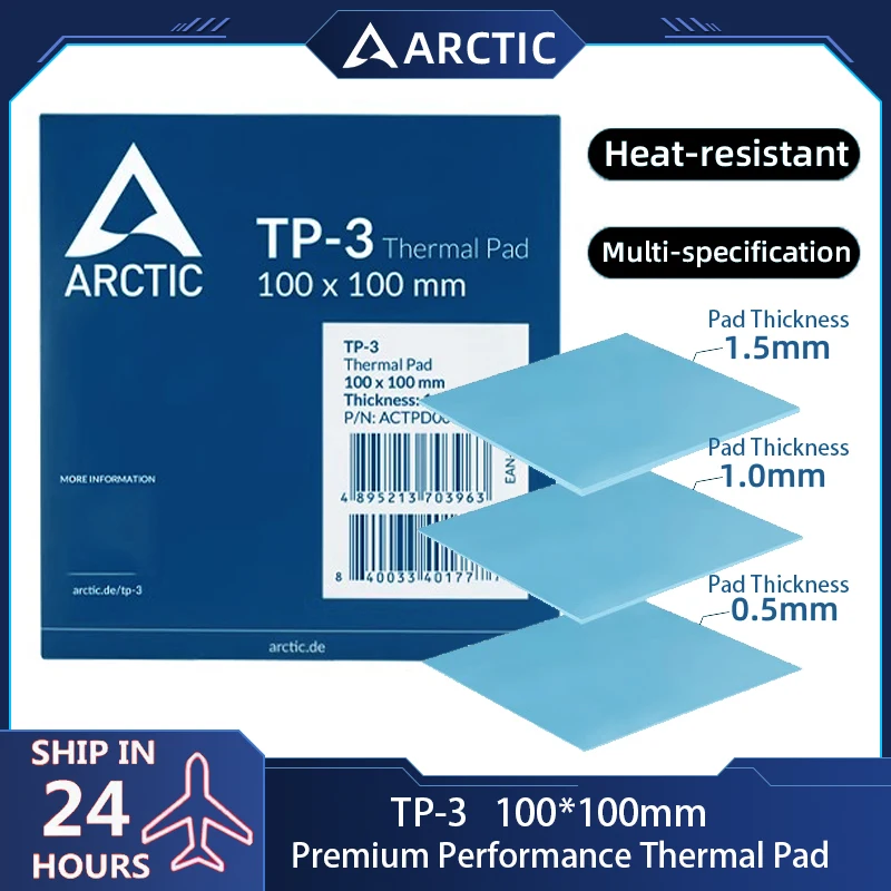 ARCTIC TP-3 100x100mm Thermal Pad Premium Performance Soft Gap Filler