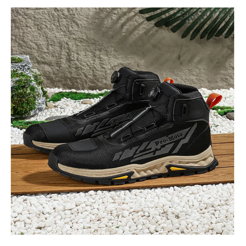 Boots For Motorcyclist Man Motorcycle Shoes Botas Moto Wear-Resistant Men's Motorcycle Shoes Men's Riding boo